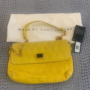 Marc Jacobs quilted yellow purse